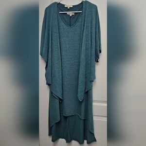 NEW Astrologie High Low Dress & Jacket Lagenlook Womens Sz Small Travel Fall